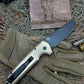 Pro-Tech LG336-D2 Custom Les George Rockeye AUTO Folding Knife 3.375" S35VN Two-Tone Drop Point Blade, Textured Bronze Handles,