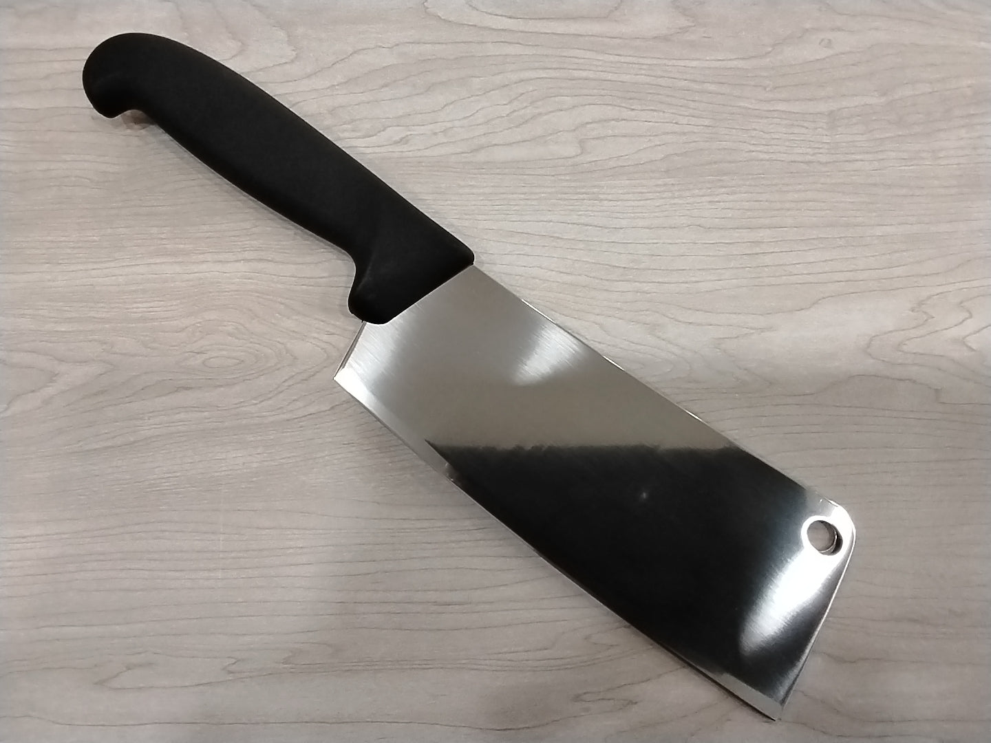 Victorinox 5.4003.18 7" x 2.5" Cleaver - Black Fibrox Handle