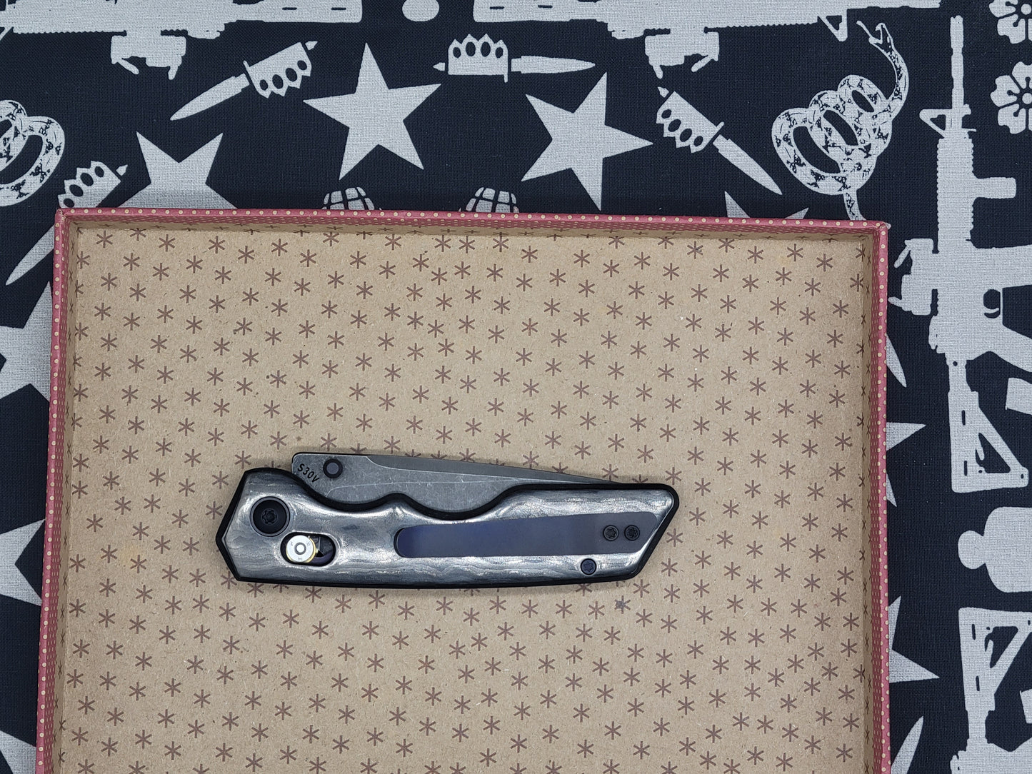 A2D Barlock Medium Black Marble Fat Carbon