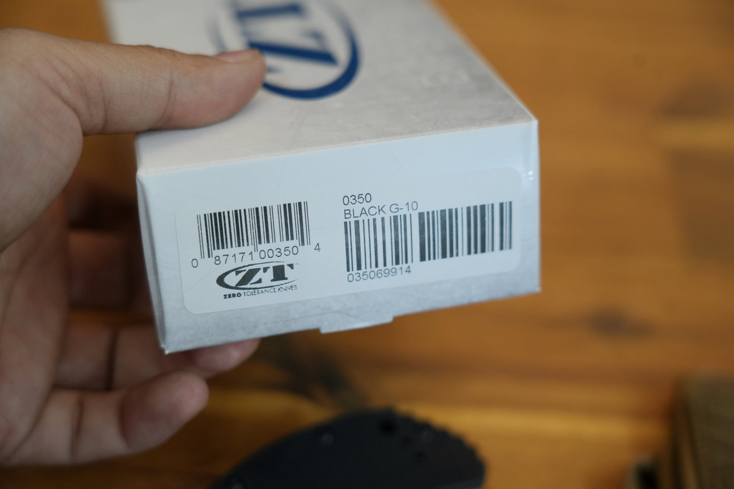 Zero Tolerance Model 0350 Assisted Flipper Knife 3.25" S30V Black Plain Blade, Black G10 Handles