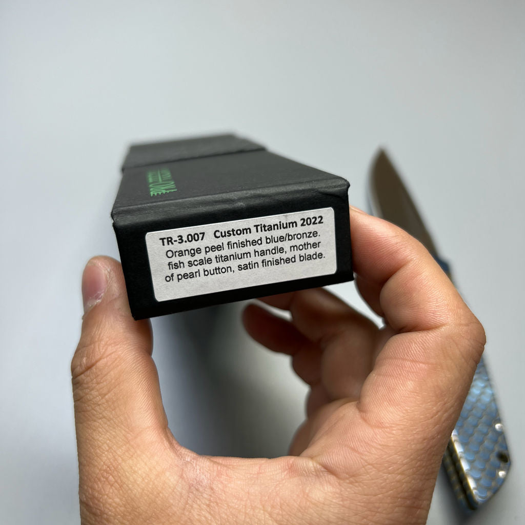 Pro-Tech TR-3 Custom Automatic Knife Titanium TR-3.007