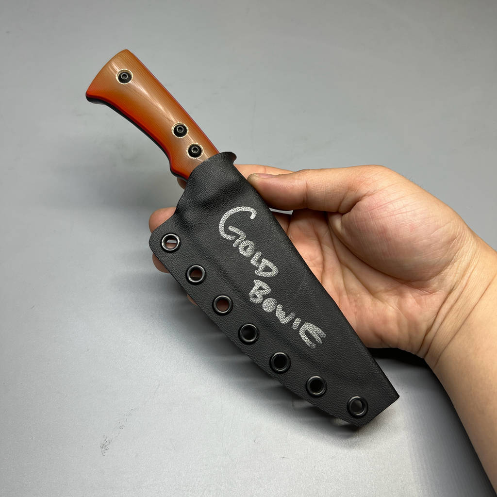 A2D EDC Fixed Knife DLC G10 Kydex handmade knives