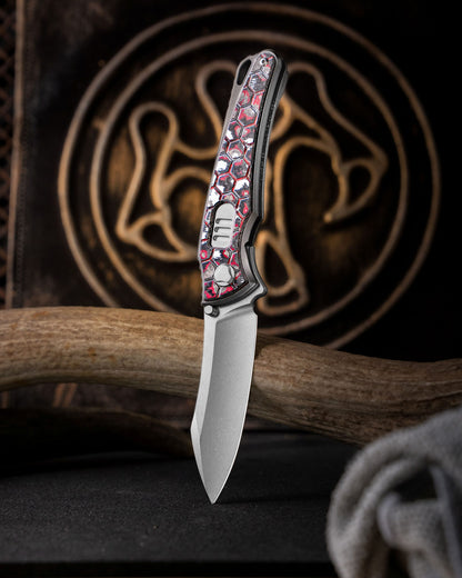 G&G Hawk TALON AUTO / TUMBLED HANDLE / TUMBLED BLADE / FC-HONEYCOMB SNOWFIRE