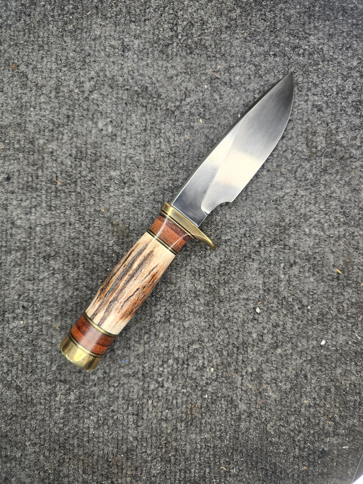 Randall Made Knives: Model 25 - Stag & Leather Handle - Stainless Steel