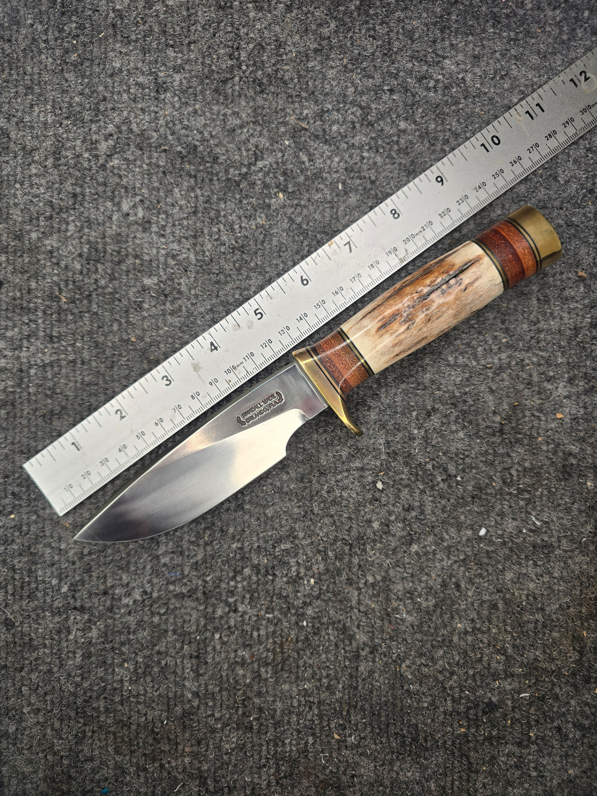 Randall Made Knives: Model 25 - Stag & Leather Handle - Stainless Steel