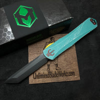 Heretic Knives Manticore X Bounty Hunter OTF Knife 3.75" Battle Black Tanto  H0301-6A-BOUNTY