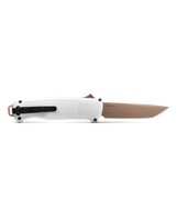Benchmade Shootout AUTO OTF Knife 3.45" Black S30V Drop Point Blade, Black Aluminum Handles