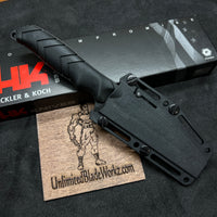 HK Fray Fixed Blade Knife Black Rubber (4.25" Black) 55250