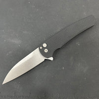 Pro-Tech Malibu Wharncliffe MagnaCut Button Lock Knife Black 5305