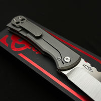 Chaves Redencion 229 Kickstop Drop Point Knife Titanium (3.63" Belt Satin)