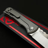 Chaves Redencion 229 Kickstop Drop Point Knife Titanium (3.63" Belt Satin)