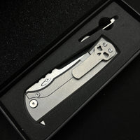 Chaves Redencion 229 Kickstop Drop Point Knife Titanium (3.63" Belt Satin)