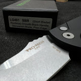 Pro-Tech Les George SBR Automatic Knife Black Aluminum LG401 (2.6" Stonewash)
