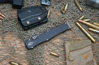 Microtech Halo VI Hellhound Tanto OTF Knife (4.4" Bronzed) 519-13