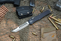 Microtech Halo VI Hellhound Tanto OTF Knife (4.4" Bronzed) 519-13