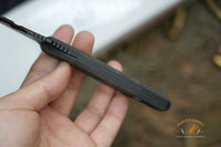 Blackside Customs Kimura Fixed Blade Knife Black G10 4" Tanto