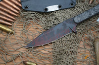 Blackside Customs Fedele X Fixed Blade Knife Carbon 4.5" N690C Halftone BSC-FX4
