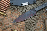 Blackside Customs Fedele X Fixed Blade Knife Carbon 4.5" N690C Halftone BSC-FX4