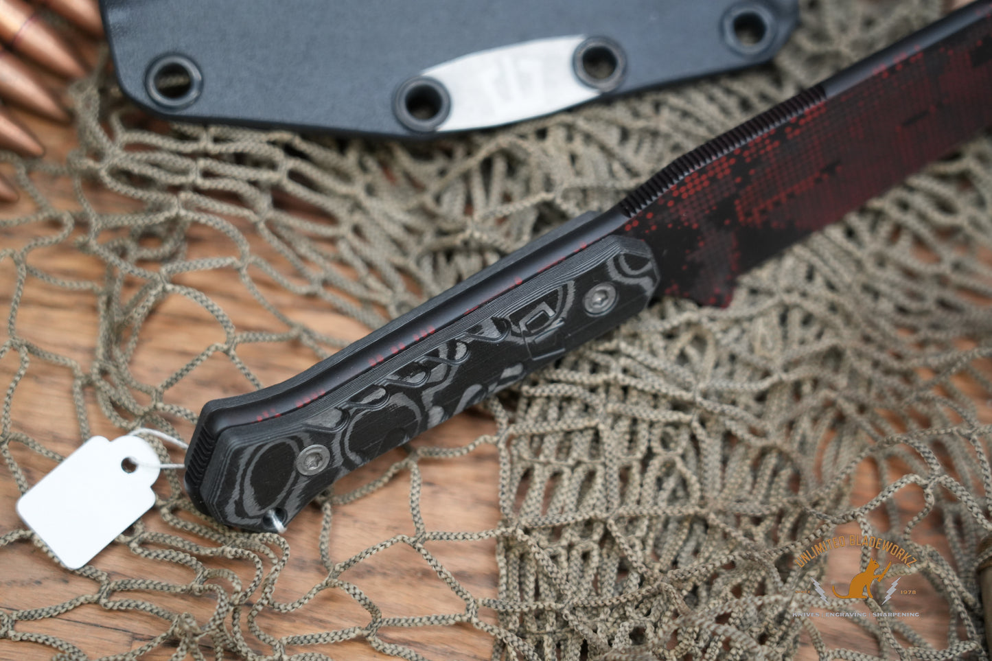 Blackside Customs Fedele X Fixed Blade Knife Carbon 4.5" N690C Halftone BSC-FX4