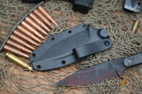 Blackside Customs Fedele X Fixed Blade Knife Carbon 4.5" N690C Halftone BSC-FX4