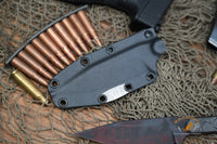 Blackside Customs Fedele X Fixed Blade Knife Carbon 4.5" N690C Halftone BSC-FX4