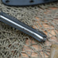 Blackside Customs Fedele X Fixed Blade Black CF 4.5" N690C Stonewash BSC-FX3