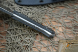 Blackside Customs Fedele X Fixed Blade Black CF 4.5" N690C Stonewash BSC-FX3