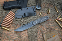 Blackside Customs Plan B Fixed Blade Camo Carbon Fiber 4" BSC-PB2CCF
