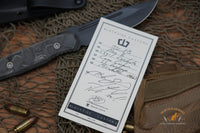 Blackside Customs Plan B Fixed Blade Camo Carbon Fiber 4" BSC-PB2CCF
