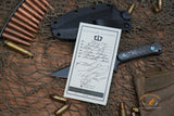 Blackside Customs Fedele X Fixed Blade Carbon 4.5" N690C PVD BSC-FX2