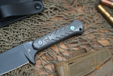 Blackside Customs Fedele X Fixed Blade Carbon 4.5" N690C PVD BSC-FX2