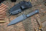 Blackside Customs Fedele X Fixed Blade Carbon 4.5" N690C PVD BSC-FX2