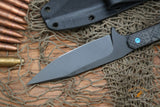 Blackside Customs Fedele X Fixed Blade Carbon 4.5" N690C PVD BSC-FX2