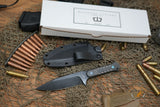 Blackside Customs Fedele X Fixed Blade Carbon 4.5" N690C PVD BSC-FX2