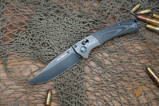 Benchmade Gold Class Crooked River AXIS Lock Knife Carbon Fiber (4" Black DLC)