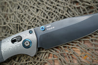 Benchmade Gold Class Crooked River AXIS Lock Knife Carbon Fiber (4" Black DLC)
