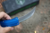 Heretic Roc Karambit Stonewash Blue