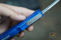 Heretic Roc Karambit Stonewash Blue