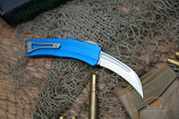 Heretic Roc Karambit Stonewash Blue