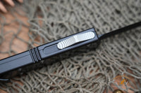 Microtech 106 Makora OTF AUTO 4.45" Black Double Combo Edge Blade, Carbon Fiber Handle