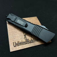Microtech Combat Troodon OTF Dagger Automatic Knife (3.8" Black Full Serr) 142-3