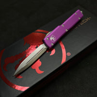 Microtech UTX-70 D/E OTF Automatic Knife Violet (2.4" Stonewash)