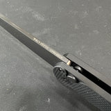 Pro-Tech Malibu Black Blade Reverse Tanto 20-CV Button Lock Knife Black