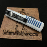 Microtech UTX-85 Clone Trooper D/E OTF Automatic Knife (3.1" White) 232-1CO