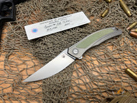 Shirogorov Quantum Ursus NL Flipper Knife 3.8" Cromax PM Drop Point Blade