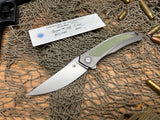 Shirogorov Quantum Ursus NL Flipper Knife 3.8" Cromax PM Drop Point Blade