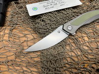 Shirogorov Quantum Ursus NL Flipper Knife 3.8" Cromax PM Drop Point Blade