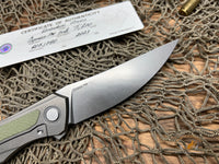 Shirogorov Quantum Ursus NL Flipper Knife 3.8" Cromax PM Drop Point Blade