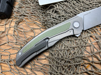 Shirogorov Quantum Ursus NL Flipper Knife 3.8" Cromax PM Drop Point Blade