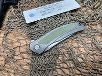 Shirogorov Quantum Ursus NL Flipper Knife 3.8" Cromax PM Drop Point Blade